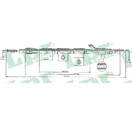 Cablu, frana de parcare LPR C1379B</br>Piesa auto pentru Sistem de franare Cablu, frana de parcare LPR C1379B</br>Piesa auto pentru Sistem de franare