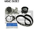 Set pompa apa + curea dintata SKF VKMC 06002</br>Piesa auto pentru Curea distributie / Rola de tensionare / Rola de ghidare
