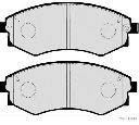 Set placute frana,frana disc HERTH+BUSS JAKOPARTS J3600517