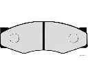Set placute frana,frana disc HERTH+BUSS JAKOPARTS J3601011