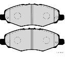 Set placute frana,frana disc HERTH+BUSS JAKOPARTS J3602017