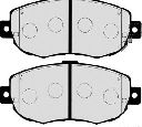 Set placute frana,frana disc HERTH+BUSS JAKOPARTS J3602072