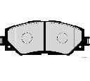 Set placute frana,frana disc HERTH+BUSS JAKOPARTS J3602125