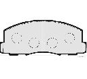 Set placute frana,frana disc HERTH+BUSS JAKOPARTS J3605025
