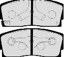 Set placute frana,frana disc HERTH+BUSS JAKOPARTS J3606006