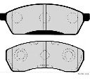 Set placute frana,frana disc HERTH+BUSS JAKOPARTS J3607011