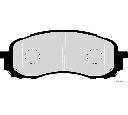 Set placute frana,frana disc HERTH+BUSS JAKOPARTS J3607014
