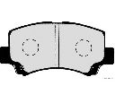 Set placute frana,frana disc HERTH+BUSS JAKOPARTS J3608018