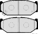 Set placute frana,frana disc HERTH+BUSS JAKOPARTS J3608030