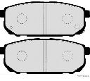 Set placute frana,frana disc HERTH+BUSS JAKOPARTS J3610305