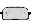 Set placute frana,frana disc HERTH+BUSS JAKOPARTS J3612036