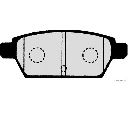 Set placute frana,frana disc HERTH+BUSS JAKOPARTS J3613021