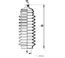 Ansamblu burduf, directie HERTH+BUSS JAKOPARTS J4101004</br>Piesa auto pentru Directie