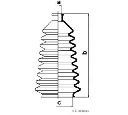 Ansamblu burduf, directie HERTH+BUSS JAKOPARTS J4108000</br>Piesa auto pentru Categorii