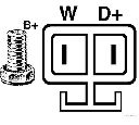 Generator / Alternator HERTH+BUSS JAKOPARTS J5111094</br>Piesa auto pentru Generator /Alternator / Elemente