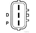 Generator / Alternator HERTH+BUSS JAKOPARTS J5113081</br>Piesa auto pentru Generator /Alternator / Elemente