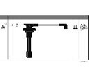 Set cablaj aprinder HERTH+BUSS JAKOPARTS J5381005</br>Piesa auto pentru Aprindere scanteie/incandescenta