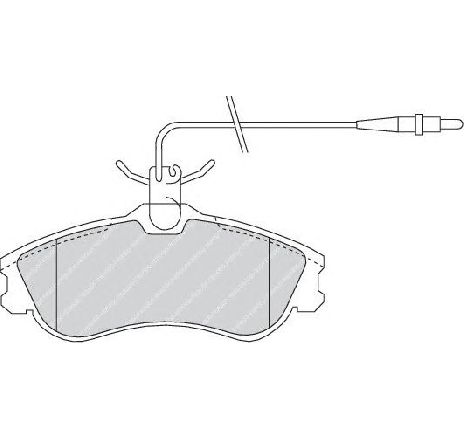 Set placute frana,frana disc FERODO FDB1112 Set placute frana,frana disc FERODO FDB1112