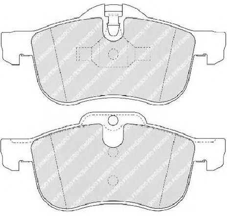 Set placute frana,frana disc FERODO FDB1355 Set placute frana,frana disc FERODO FDB1355