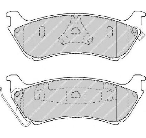 Set placute frana,frana disc FERODO FDB1401 Set placute frana,frana disc FERODO FDB1401
