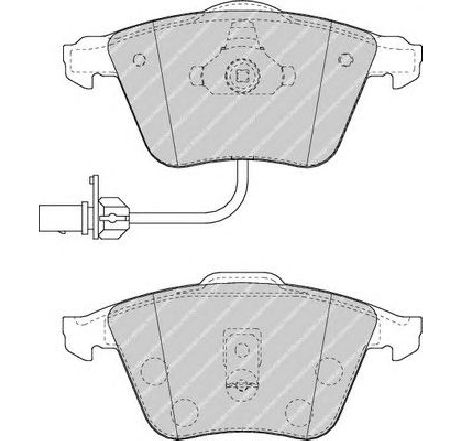 Set placute frana,frana disc FERODO FDB1407 Set placute frana,frana disc FERODO FDB1407