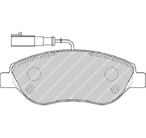 Set placute frana,frana disc FERODO FDB1468 Set placute frana,frana disc FERODO FDB1468