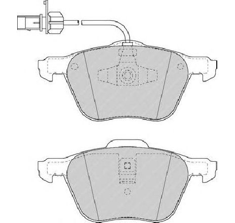 Set placute frana,frana disc FERODO FDB1497 Set placute frana,frana disc FERODO FDB1497