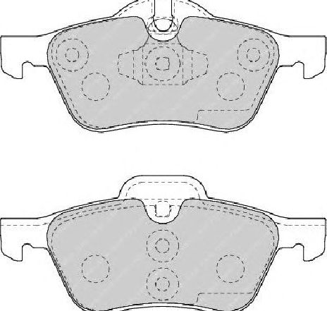 Set placute frana,frana disc FERODO FDB1499 Set placute frana,frana disc FERODO FDB1499