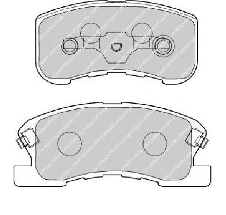 Set placute frana,frana disc FERODO FDB1501 Set placute frana,frana disc FERODO FDB1501