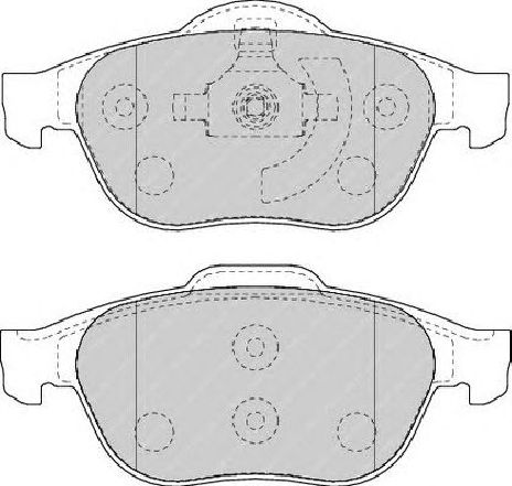 Set placute frana,frana disc FERODO FDB1541 Set placute frana,frana disc FERODO FDB1541
