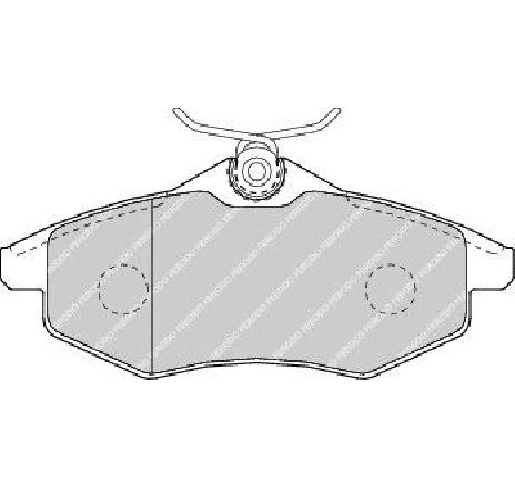 Set placute frana,frana disc FERODO FDB1542 Set placute frana,frana disc FERODO FDB1542