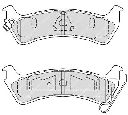 Set placute frana,frana disc FERODO FDB1549