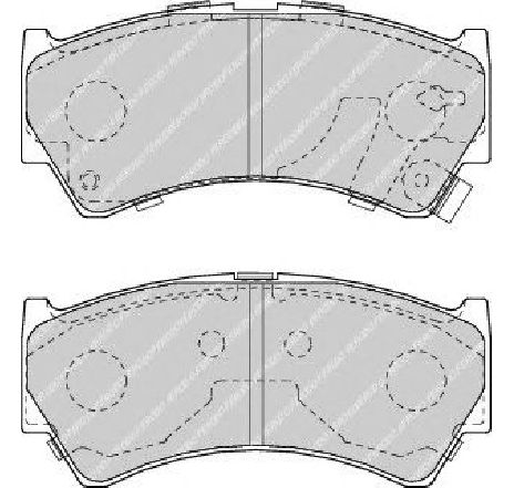 Set placute frana,frana disc FERODO FDB1551 Set placute frana,frana disc FERODO FDB1551