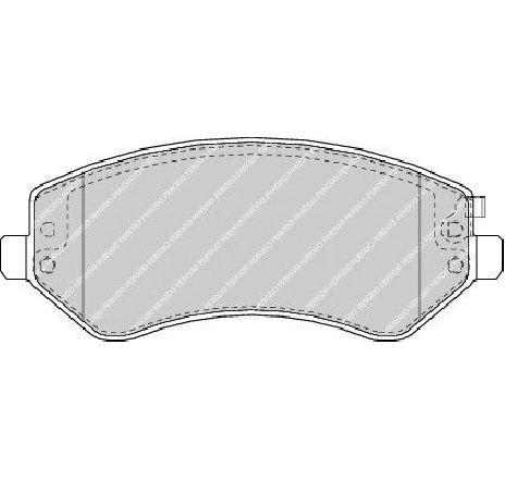 Set placute frana,frana disc FERODO FDB1576 Set placute frana,frana disc FERODO FDB1576