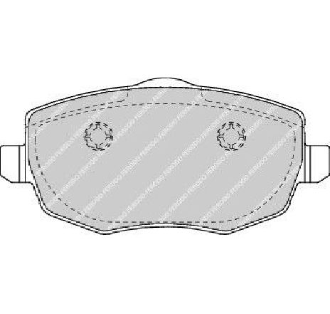 Set placute frana,frana disc FERODO FDB1581 Set placute frana,frana disc FERODO FDB1581