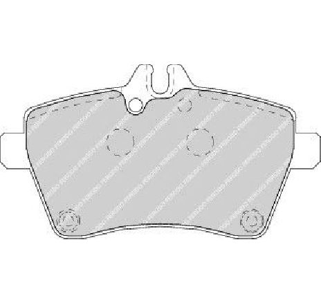 Set placute frana,frana disc FERODO FDB1593 Set placute frana,frana disc FERODO FDB1593