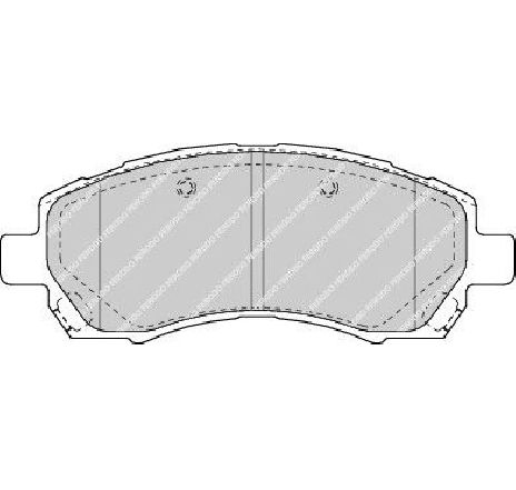 Set placute frana,frana disc FERODO FDB1612 Set placute frana,frana disc FERODO FDB1612