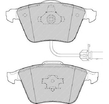 Set placute frana,frana disc FERODO FDB1629 Set placute frana,frana disc FERODO FDB1629