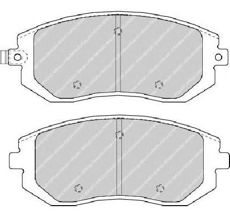 Set placute frana,frana disc FERODO FDB1639 Set placute frana,frana disc FERODO FDB1639
