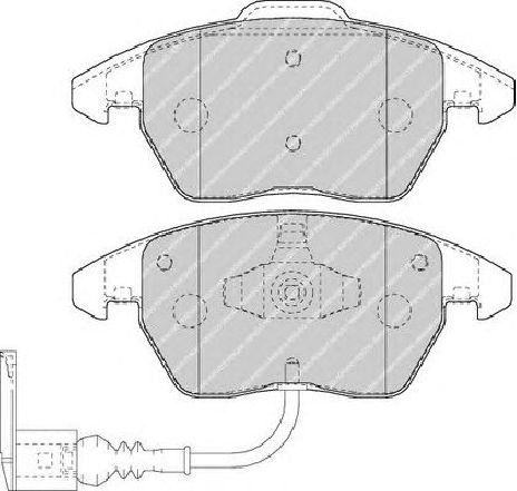 Set placute frana,frana disc FERODO FDB1641 Set placute frana,frana disc FERODO FDB1641