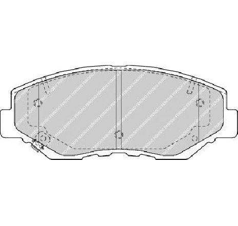 Set placute frana,frana disc FERODO FDB1658 Set placute frana,frana disc FERODO FDB1658