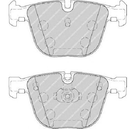 Set placute frana,frana disc FERODO FDB1672 Set placute frana,frana disc FERODO FDB1672