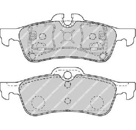 Set placute frana,frana disc FERODO FDB1676 Set placute frana,frana disc FERODO FDB1676