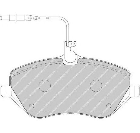 Set placute frana,frana disc FERODO FDB1726 Set placute frana,frana disc FERODO FDB1726