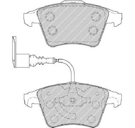 Set placute frana,frana disc FERODO FDB1826 Set placute frana,frana disc FERODO FDB1826