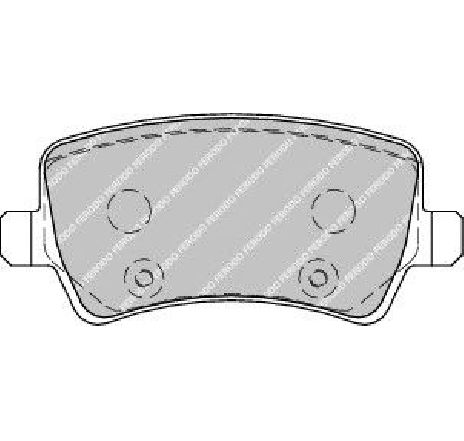 Set placute frana,frana disc FERODO FDB1918 Set placute frana,frana disc FERODO FDB1918