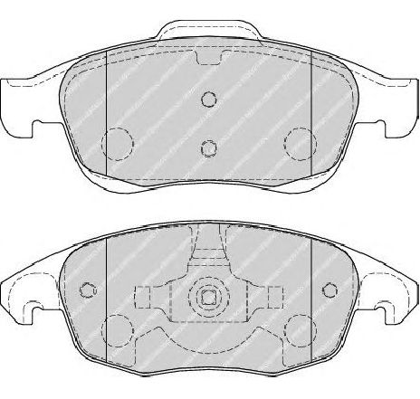 Set placute frana,frana disc FERODO FDB1971 Set placute frana,frana disc FERODO FDB1971