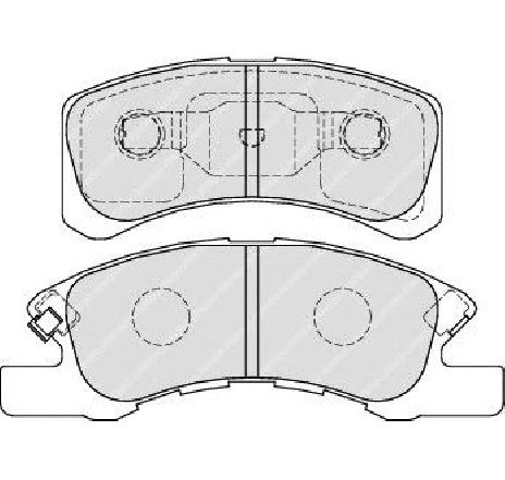 Set placute frana,frana disc FERODO FDB1988 Set placute frana,frana disc FERODO FDB1988