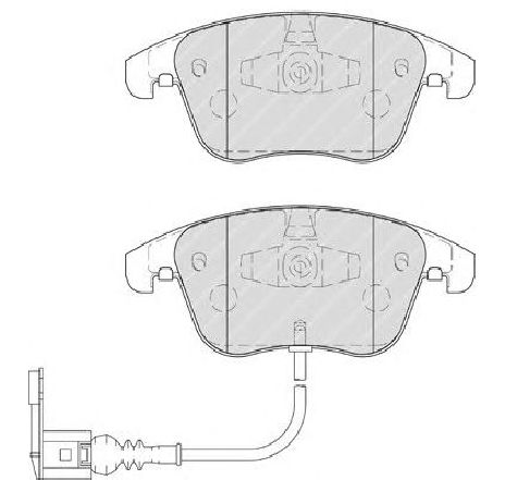 Set placute frana,frana disc FERODO FDB4057 Set placute frana,frana disc FERODO FDB4057