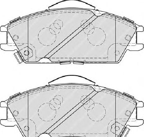 Set placute frana,frana disc FERODO FDB4076 Set placute frana,frana disc FERODO FDB4076